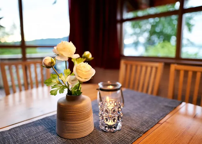 Tatil Evi Fjordhytte-2 Am Hardangerfjord, Grandioses Fjordpanorama, 20 Ps Motorboot Mietbar!