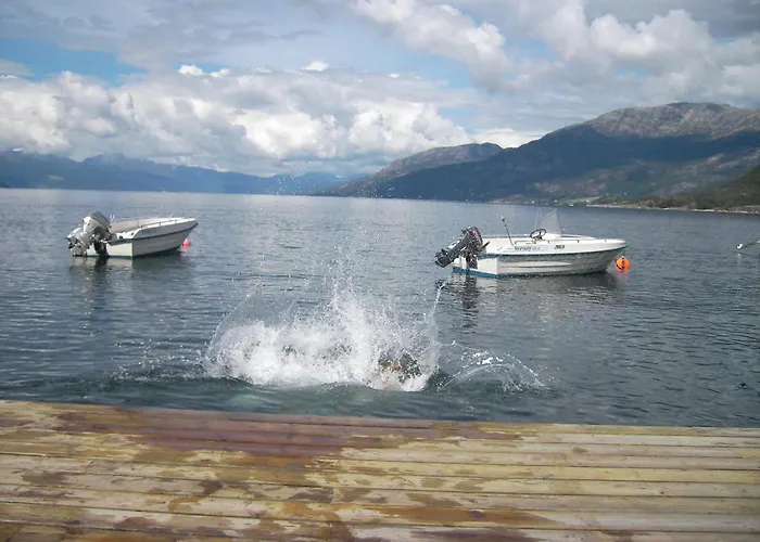 Fjordhytte-2 Am Hardangerfjord, Grandioses Fjordpanorama, 20 Ps Motorboot Mietbar! Tatil Evi