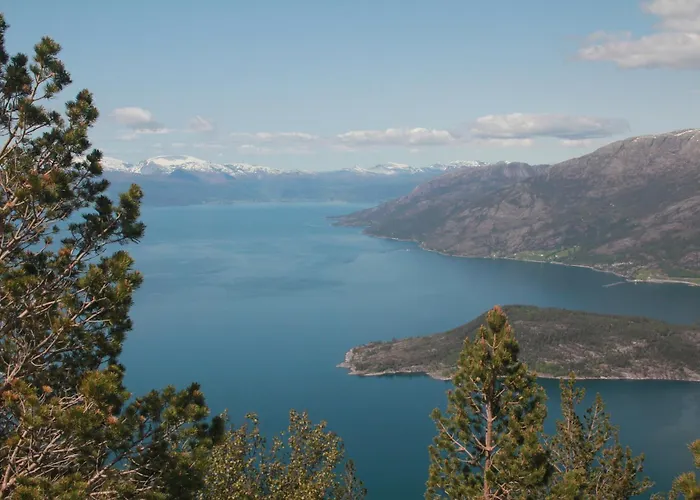 Fjordhytte-2 Am Hardangerfjord, Grandioses Fjordpanorama, 20 Ps Motorboot Mietbar! Tatil Evi Aenes